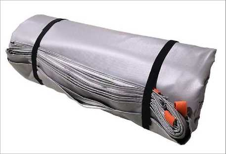 자동차 화재 통제용 특수 내화 천과 소화 담요